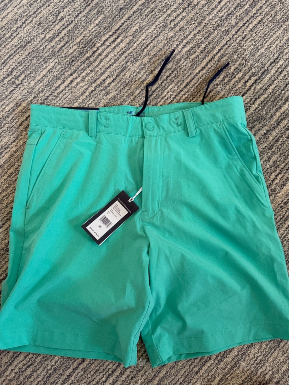 Vineyard Vines Aqua Green Flat Front Shorts